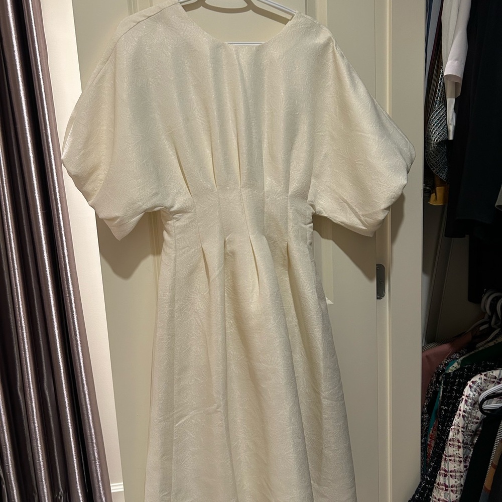 Cream Dolman Sleeve Sundress for Brides